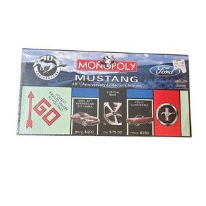 New MONOPOLY Mustang 40th Anniversary Collectors Edition Board Game Sealed